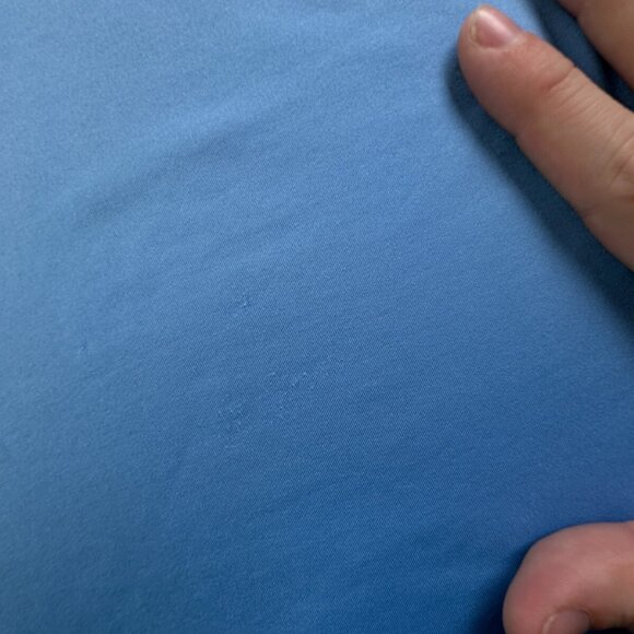 Footjoy FJ Polo Men Large Shirt Short Sleeve Solid Blue Blank Stretch Golfing - Picture 12 of 16